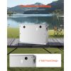 Battery Box, Group 24/31 Trolling Motor Battery Box, Marine Batteries Case with Rubber-Grommet Cable Holes, Aluminum Alloy Shell Storage Case, Easy I
