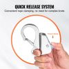 Boat Anchor Hook, 304 Stainless Steel Slide Anchor, Knotless Anchor System with Quick Release, Boat Anchor Hook Clips for 3/8" - 5/8" Boat Anchor Rop