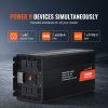 Modified Sine Wave Inverter, 5000W, DC 12V to AC 120V Power Inverter with 6 AC Outlets 2 USB Port 1 Type-C Port, LCD Display and Remote Controller fo