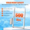 Dock Ladder, Removable 5 Steps, 500 lbs Load Capacity, Aluminum Alloy Pontoon Boat Ladder with 3.1'' Wide Step & Nonslip Rubber Mat, Easy to Install