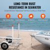 Boat Trailer Guide, 40″ with LED Light Trailer Guide Poles, 2PCS High-Hardness Steel Trailer Guide-Ons, Trailer Guides with PVC Pipes, for Ski Boat,