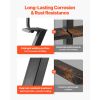 Boat Trailer Steps, 4-Step, Heavy-Duty Boat Trailer Steps with Handle, Non-Slip Surface, 3 Mounting Angle Options, Carbon Steel Ladder Suitable for 3