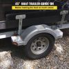 Boat Trailer Guide-ons, 48", 2 PCS Rustproof Steel Trailer Guide ons, Trailer Guides with Carpet-Padded Boards, Mounting Parts Included, for Ski Boat