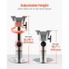 Boat Seat Pedestal, Adjustable Height from 12.76 to 18.7 Inches, Aluminum Alloy Boat Chair Base with Locking Design, Waterproof & Rust-resistant, Ide