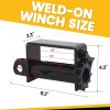 4 Pack Trailer Winch, Heavy Duty Weld-On Winch for Flatbed Trailers, Truck Lashing Winch for Webbing Within 2.75" or Steel Wire Rope Within 0.51", St