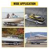 Boat Trailer Guide-on, 60", 2PCS Steel Trailer Post Guide ons, with White PVC Tube Covers, Complete Mounting Accessories Included, for Ski Boat, Fis