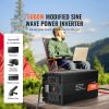 Modified Sine Wave Inverter, 5000W, DC 12V to AC 120V Power Inverter with 6 AC Outlets 2 USB Port 1 Type-C Port, LCD Display and Remote Controller fo