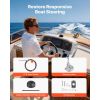Boat Steering System, 17 ft Boat Control Cable Outboard Rotary Steering System Kit with Aluminum Alloy Helm, Durable Marine Replacement for Fishing B