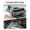 Boat Trailer Guides, 30.5 in/47.5 in Height Guide Poles, 2PCS High-Hardness Steel Trailer Guide-Ons, Adjustable Guide Poles with PVC Pipes, for Ski B