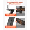 Boat Trailer Steps, 2-Step, Heavy-Duty Boat Trailer Steps with Handle, Non-Slip Surface, 3 Mounting Angle Options, Carbon Steel Ladder Suitable for 3