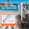 Boat Trailer Guide, 48″ Adjustable Design Trailer Guide Poles, 2PCS High-Hardness Steel Trailer Guide-Ons, Trailer Guides with PVC Pipes, for Ski Boa