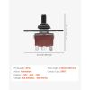 Toggle Switch, 6 Pin Momentary Polarity Reversing Toggle Switch (ON)-Off-(ON) DC 12V/30A AC 250V/15A - with Up Down Mounting Panel & Waterproof Boot