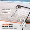 Boat Anchor Hook, 304 Stainless Steel Slide Anchor, Knotless Anchor System with Quick Release, Boat Anchor Hook Clips for 3/8" - 5/8" Boat Anchor Rop