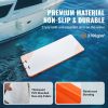Inflatable Floating Dock, 15 x 6FT Inflatable Dock Platform, Non-Slip Water Floating Dock Mat with Detachable Ladder & Portable Carrying Bag, Floatin