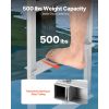 Removable Dock Ladder, 4 Steps, Aluminum Alloy Pontoon Boat Swim Ladder, with Non-Slip Wide Steps, 500 lbs Weight Capacity, Quick Release Design, for