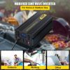 Power Inverter, 2500W Modified Sine Wave Inverter, DC 12V to AC 120V Car Converter, with LCD Display, Remote Controller, LED Indicator, AC Outlets In