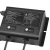 Marine Battery Charger, 2-Bank, 5A 12V Onboard Boat Charger, IP68 Waterproof Smart On-Board Battery Charger, for Lithium-Ion (LiFePO4), NCM, Lead-Aci
