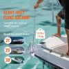 Fluke Style Anchor Kit, 13 LBS Hot-Dipped Galvanized Steel Fluke Anchor with 7.9' Chain, 101' Rope and Two 0.4" Shackles, Marine Boat Anchor for Smal