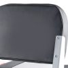 Boat Seat, Low Backrest, Folding Fishing Boat Seat with Thickened Sponge Cushion & Waterproof PVC Leather, Aluminum Alloy Hinges, Flip Up Boat Seat f