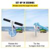 Sand Anchor, 36" Length Auger to The Beach and Sandbar, 316 Stainless Steel Screw Anchor with Removable Handle, Bungee Line & Carry Bag, for Jet Ski