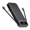 12000mAh Portable Charger Power Bank With Built In Cables, 22.5W Fast Charging Power Bank External Battery Pack Compatible With Android Phone,iPhone
