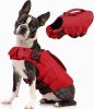 Dog Life Jacket, High Flotation Dog Life Vest for Swimming Boating, Adjustable Small Medium Large Dogs Swim Vest with Rescue Handle and Pocket, Refle
