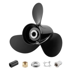 Outboard Propeller, Upgrade OEM 15 Spline Tooth Aluminum Outboard Boat Propeller Fit Mercury Engines 40-140 HP, 4-1/4" Gearcase, 3-Blade, RH (Right H (Default: Default)