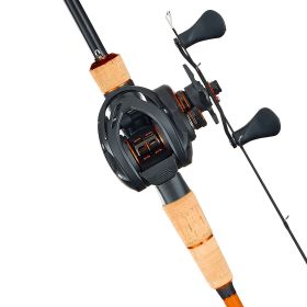Rod and Fishing Reel Combo, IM7 Carbon Fiber Baitcasting Rod and Reel Combo, Bass Fishing Pole with 7+1 BB System, 7.0:1 Gear Ratio, Cork Handle, Sta (Default: Default)