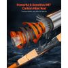 Rod and Fishing Reel Combo, IM7 Carbon Fiber Baitcasting Rod and Reel Combo, Bass Fishing Pole with 7+1 BB System, 7.0:1 Gear Ratio, Cork Handle, Sta