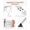 4 Bow Boat Bimini Tops, 600D Polyester Canopy with Aluminum Alloy Frame, Waterproof & Sun Shade Boat Awning Canopy with Storage Bag, 2 Support Poles,