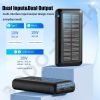 Portable Charger 30000mAh,Solar Power Bank USB-A&USB-C,Compact Power Bank Fast Charging for Mobile Phone,Compatible with Multi-devices, Christmas Gif