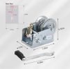 Hand Winch Boat Trailer Winch 1200lbs Heavy Duty Hook with 33ft Steel Cable Hand Crank Winch, Two Way Ratchet Boat Winch for Trailer Truck ATV Boat M