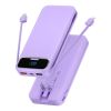 12000mAh Portable Charger Power Bank With Built In Cables, 22.5W Fast Charging Power Bank External Battery Pack Compatible With Android Phone,iPhone