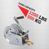 Hand Winch Boat Trailer Winch 1200lbs Heavy Duty Hook with 33ft Steel Cable Hand Crank Winch, Two Way Ratchet Boat Winch for Trailer Truck ATV Boat M