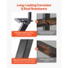 Boat Trailer Steps, 3-Step, Heavy-Duty Boat Trailer Steps with Handle, Non-Slip Surface, 3 Mounting Angle Options, Carbon Steel Ladder Suitable for 3