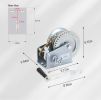 Hand Winch Boat Trailer Winch 1200lbs Heavy Duty Hook with 33ft Steel Cable Hand Crank Winch, Two Way Ratchet Boat Winch for Trailer Truck ATV Boat M