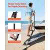 Boat Trailer Steps, 3-Step, Heavy-Duty Boat Trailer Steps with Handle, Non-Slip Surface, 3 Mounting Angle Options, Carbon Steel Ladder Suitable for 3