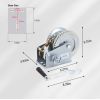 Hand Winch Boat Trailer Winch 1200lbs Heavy Duty Hook with 33ft Steel Cable Hand Crank Winch, Two Way Ratchet Boat Winch for Trailer Truck ATV Boat M
